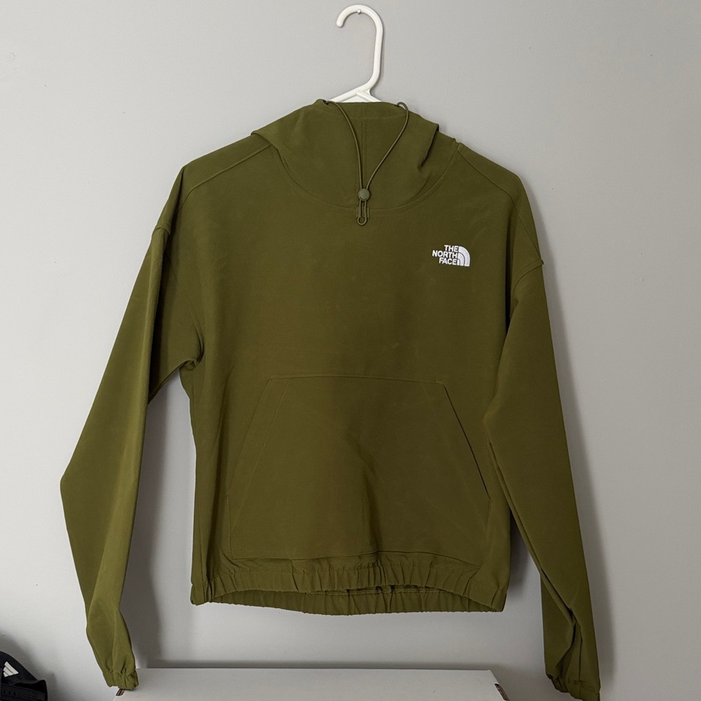 The North Face Forest Olive Green Stretch Hoodie